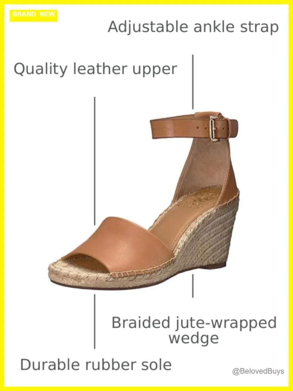 Espadrille Wedge Sandals with Braided Jute and Buckle Closure